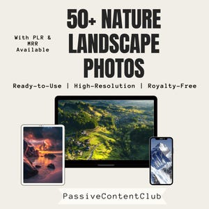 50+ Nature Landscape Reels Bundle | 200+ Aesthetic Canva Videos + 100 Nature Posts & Photos | Editable Templates | Resell Rights Included