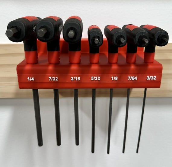 Organisateur Mural Pour Clés Hexagonales Et Forets – Panneau Perforé Support En Acier Argenté