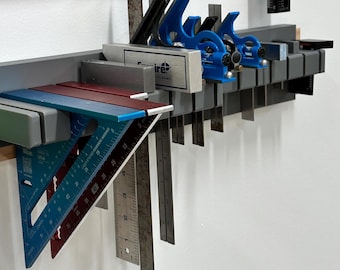 Soporte cuadrado: montaje directo en pared, listón francés o pared de listones - Almacenamiento de herramientas para carpintería