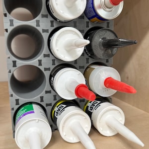 3D Printed Caulk Tube Storage Rack | Expandable Dovetail Connector Organizer