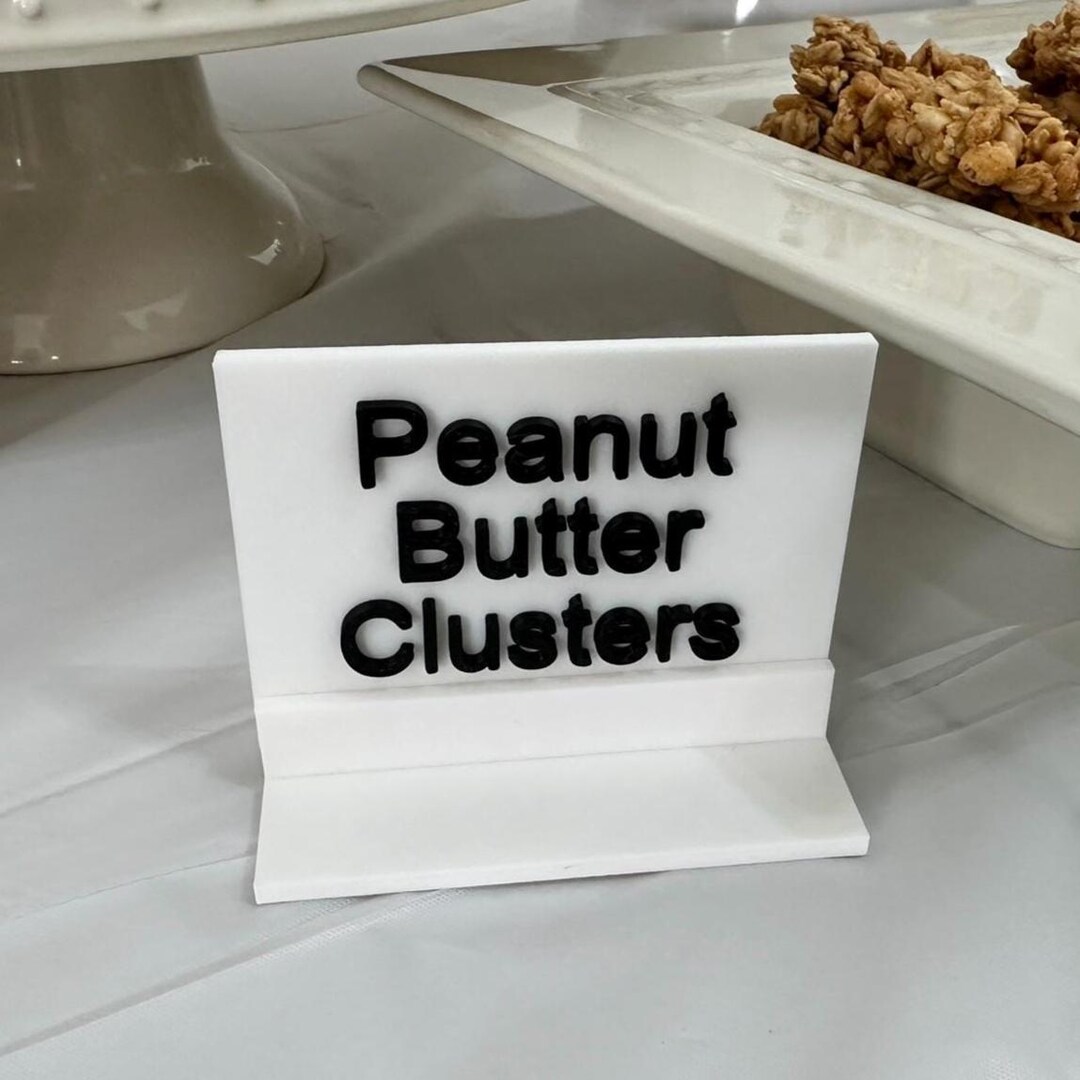 Table Food Sign Color Food Label Signs | Party Buffet Labels | Custom Table Food Signs ...