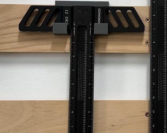 Soporte de escuadra en T: almacenamiento de herramientas con grapas francesas, organización del taller