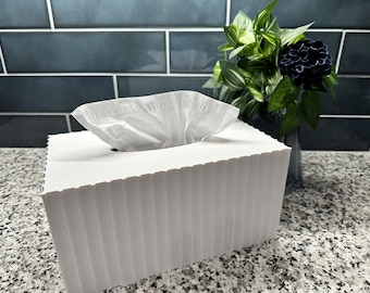 Funda rectangular para caja de pañuelos (estilo plano o decorativo) / Decoración moderna para baño y hogar - ENVÍO GRATIS