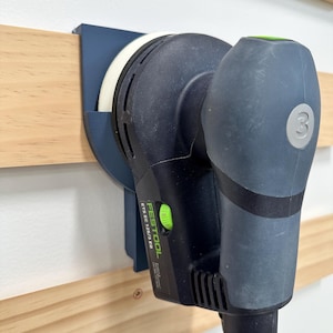 Festool ETS 125 & ETS 150 Sander Holders – French Cleat Wall Mount – Locking Mechanism – 3D Printed PLA Tool Holder