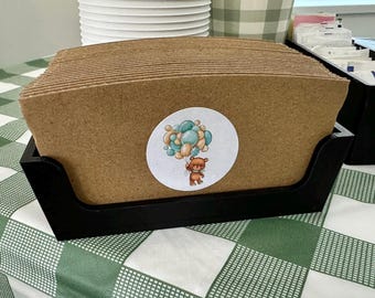 Bandeja para fundas de café / Organizador de fundas para tazas / Bandeja para mostrador de estación de café / Soporte para suministros de cafetería / Organizador de sala de descanso
