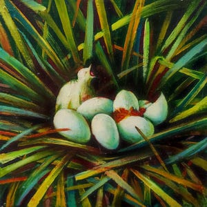 Oil Painting on Canvas, created with High Quality Canvas & Paints, Handmade Original Landscape Painting, Old Artwork by Painter (1941-2015)
