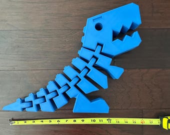 Extra Large 3D Printed Articulated T-Rex (Flexy-Rexy)