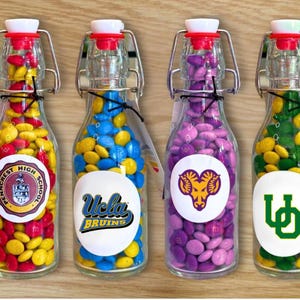 Custom School Color Candy Bottle: Celebration Gift