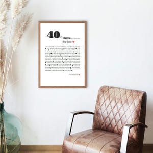 40 Raisons pour lesquelles je t'aime - Fichiers World et PDF
