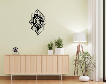 Geometric Metal Wall Decor – Modern Minimalist Art