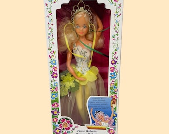 1985 FLOWER PRINCESS Vintage Doll LEEANNA Prima Ballerina Creata Foreign Market. '80s Rose Petal Place, Lady Lovely Locks, Barbie Toys