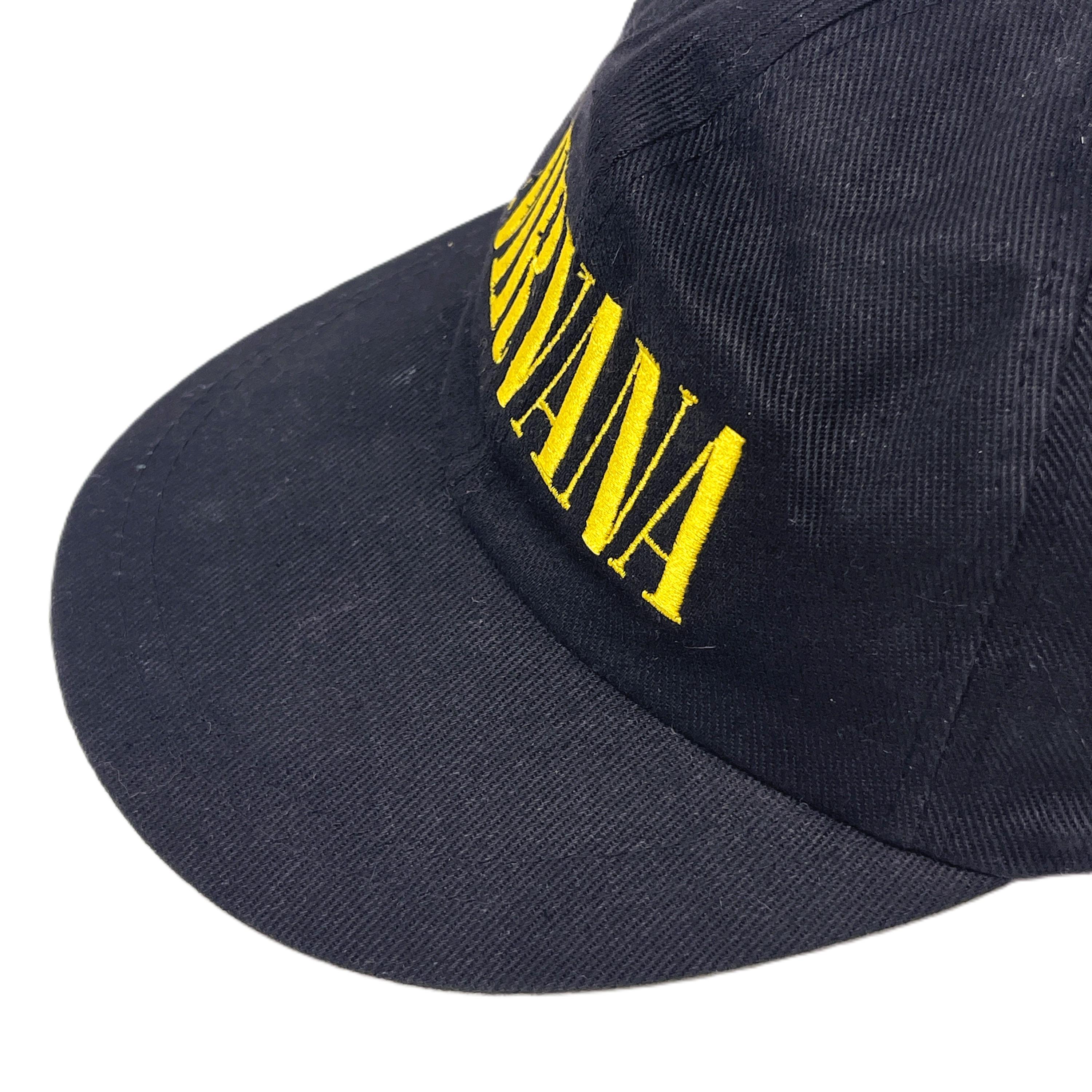 Vintage 1994 NIRVANA Hat Leather Strapback KP CAPS. Grunge Rock