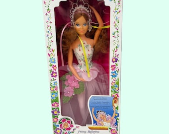 1985 FLOWER PRINCESS Vintage Doll LAURELLE Leeanna Prima Ballerina Creata Foreign Market. '80s Rose Petal Place, Lady Lovely Locks, Barbie
