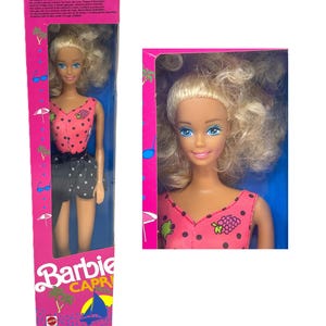 Vintage BARBIE Doll 1990 CAPRI. Mattel #5733 SEALED. Superstar Era. European / Canadian Market.