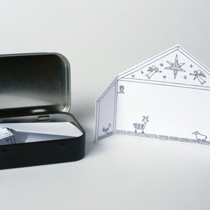 Nativity Scene Paper Craft Kit - Etsy