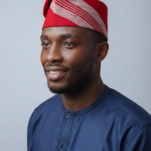 Handwoven Aso-Oke Fila Cap  | 22"–22.5" Head Circumference
