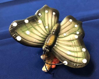 Vintage ceramic butterfly figurine home decor Knick Knack