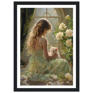 Girl with her Kitten