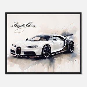 Stunning Supercar Framed Poster - Luxury Car Wall Art - Perfect Gift!
