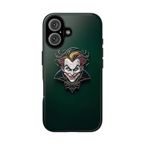 Joker Phone Case, Tough Cases for Comic Lovers, Protective Phone Cover, Funny Joker Accessories, Durable Phone Case, Unique Comic