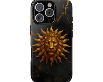 Lion Head Tough Phone Case, Protective Smartphone Cover for iPhone and Samsung