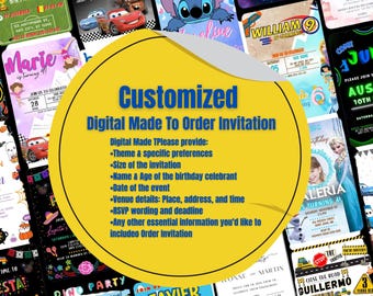Custom Canva Invitation Template: Personalized Birthday, Funeral, & More (Digital Download)