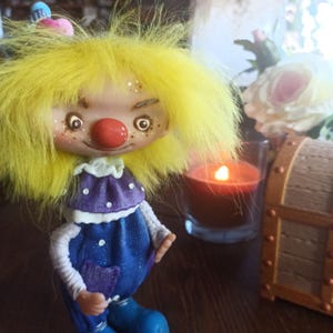 Handmade Polymer Clay Gnome Klaus – Whimsical Home Decor, Collectible Figurine