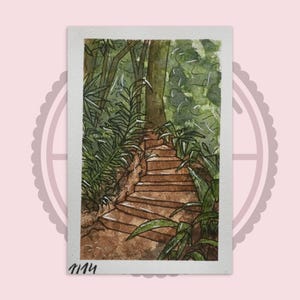 Postal de acuarela - Costa Rica