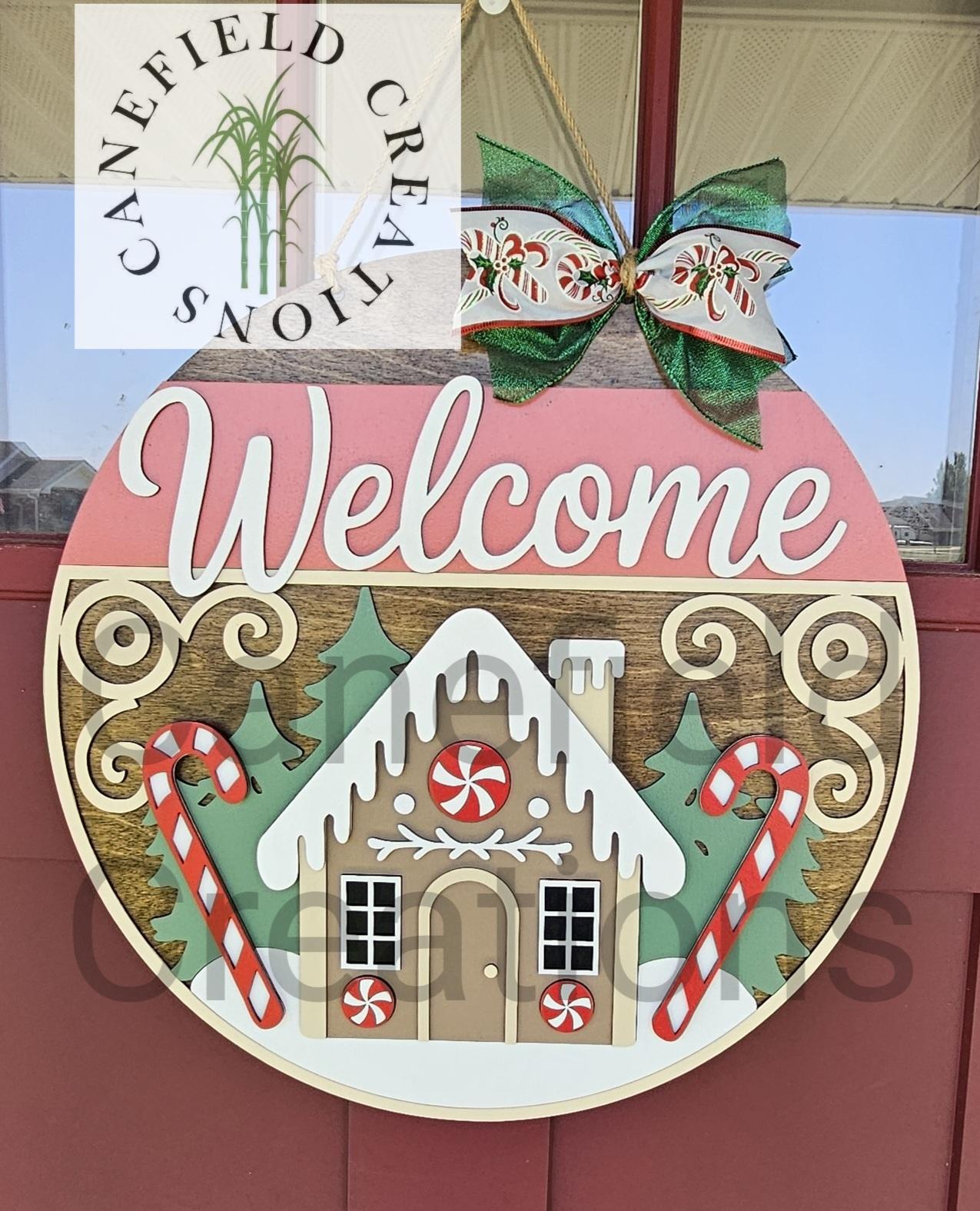 Gingerbread House Door Hanger - Etsy