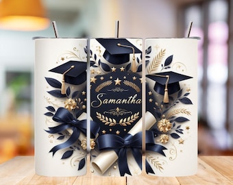 Personalized Graduation Tumbler Wrap: Senior Class Design (Digital Download)