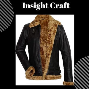 Womens Hooded Sheepskin Jacket B3 Flying Leather RAF Aviator Pilot
