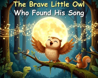 A Brave Owl Story, Kids eBook, Bedtime Story (Digital Download)