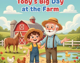 Toby's Big Day at the Farm Kids Story Book (Digital Download)