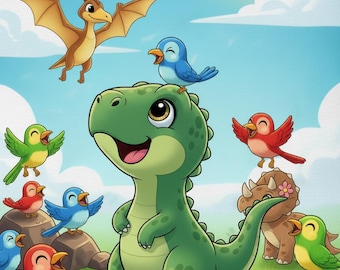 Little Dono Who Wanted to Fly, Kids Bedtime Story Ebook (Digital Download)