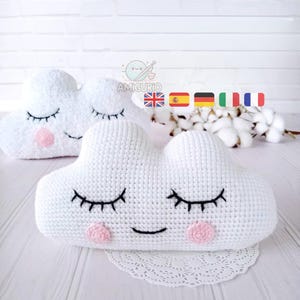 Crochet Cloud Amigurumi Pattern: Plush Toy Tutorial (PDF Pattern)