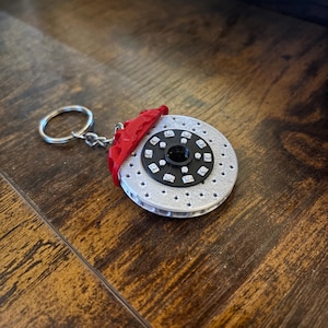 3D Printed Brake Rotor Keychain | Car Enthusiast Key Ring | Automotive Gift | Racing Keychain | Mechanic Gift | Custom Colors