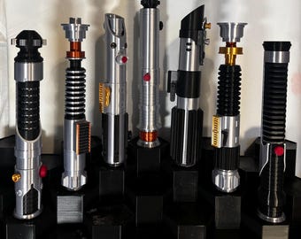 3D Printed Lightsaber inspired Prop – Silk PLA Cosplay Saber, Display Replica Kit