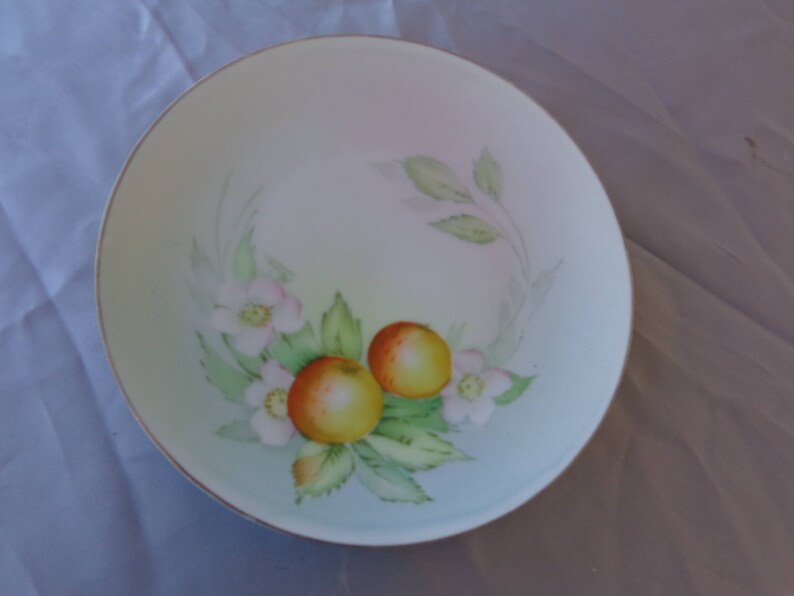 Bavarian Signed Numbered 6 14 Dessert Plate Fruit and Flowers