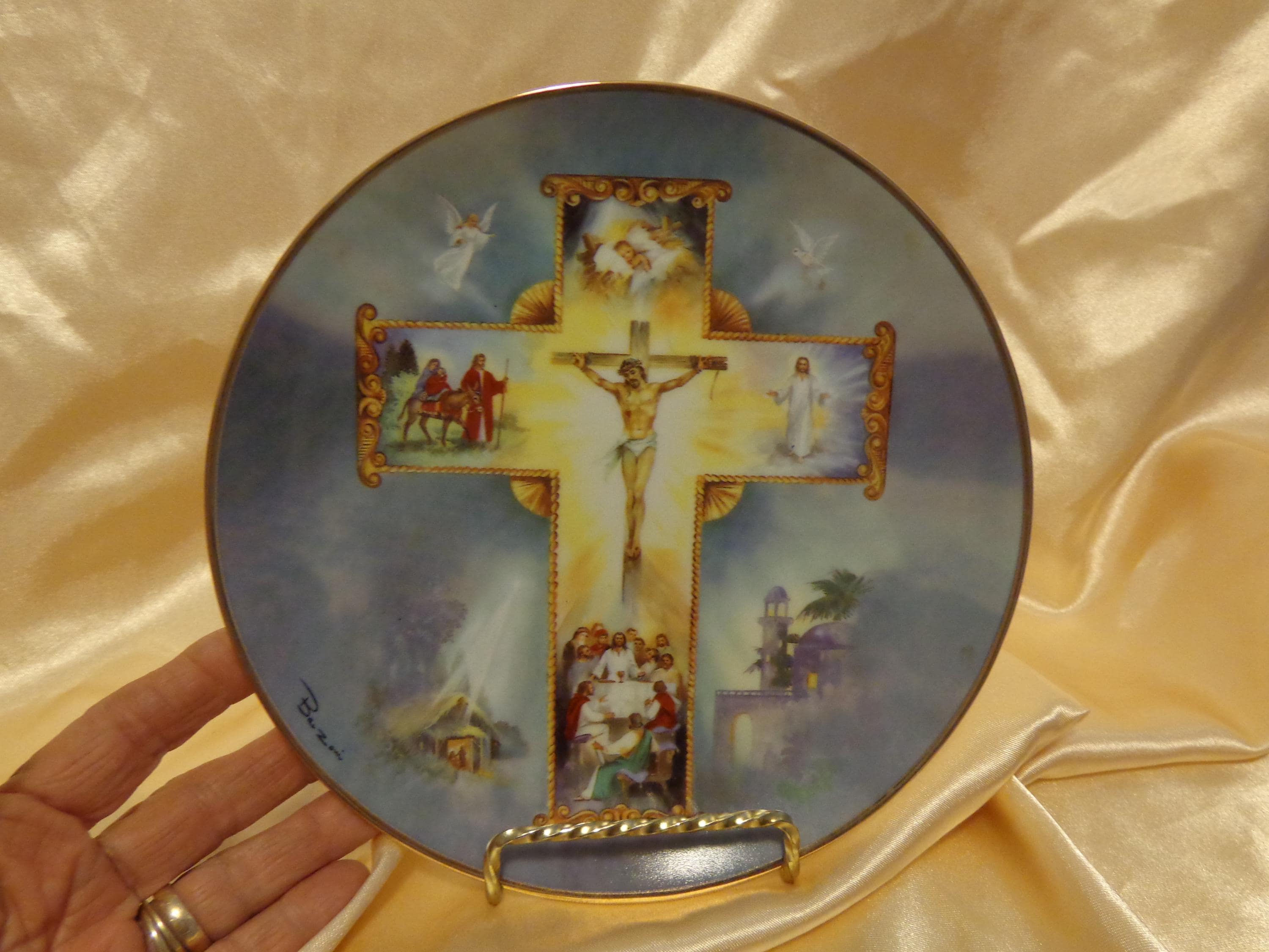 Franklin Mint Jesus Plates - Etsy