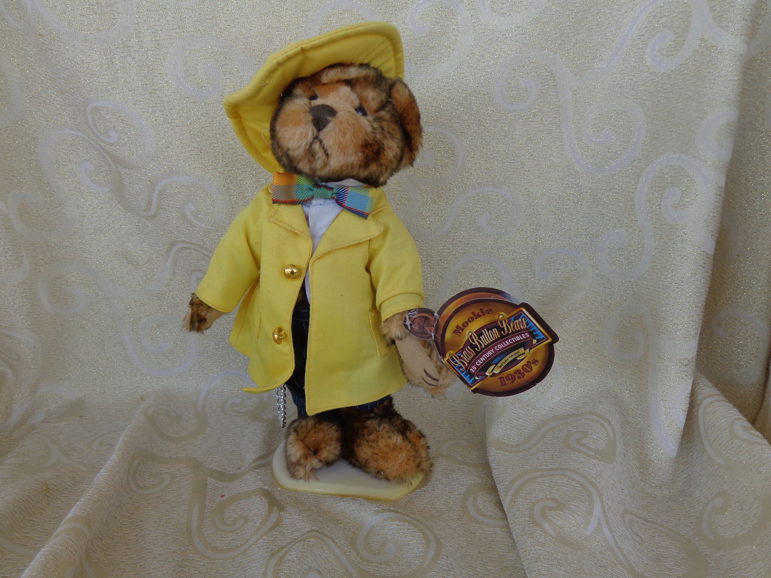【1930's Mookie 】ぬいぐるみBrass Button Bears Brass Button Bears Ltd 1930's 