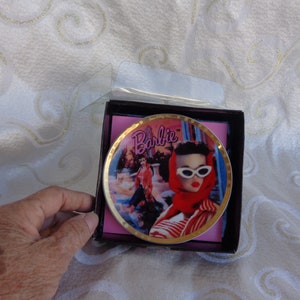 1993 ROMAN HOLIDAY Barbie Porcelain Plate - 1962 Barbie pictured on ENESCO Mini Plate with Easel - Box included
