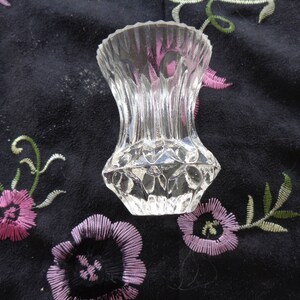 VINTAGE TOOTHPICK HOLDER  Pressed Glass Toothpick holder -   Beautiful condition  Scooped design