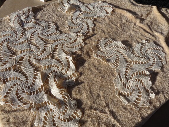 Three Vintage Crocheted Doilies For Furniture Or Tables In Etsy