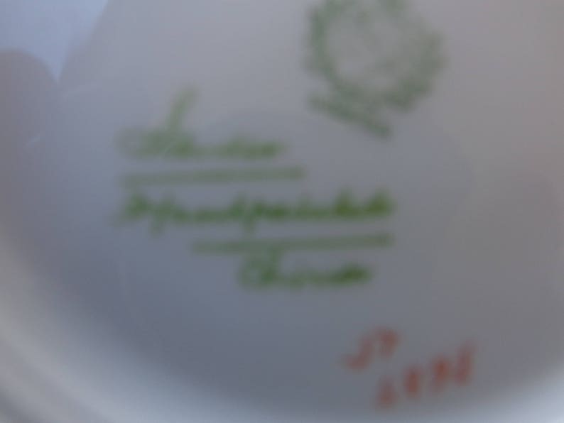 Bavarian Signed Numbered 6 14 Dessert Plate Fruit and Flowers