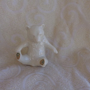 LENOX CHINA JEWELS Bear - 1991 Signed Lenox 1991 Figurine trimmed in gold