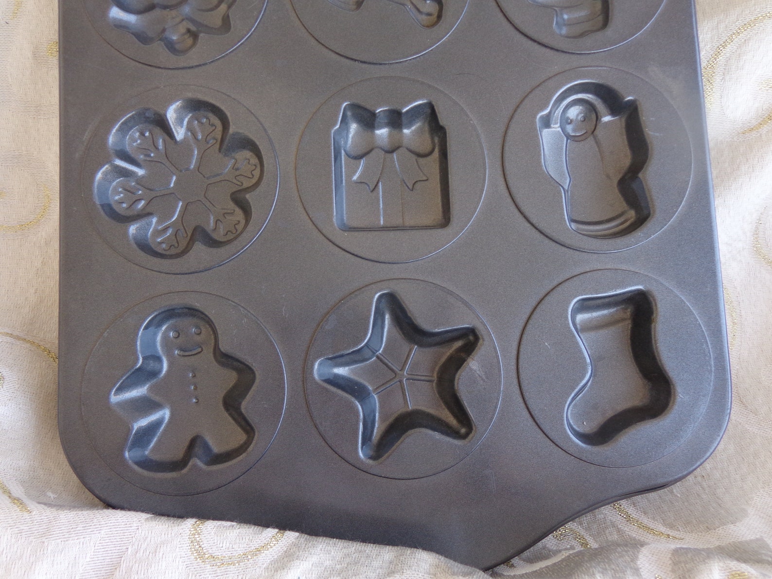 CHRISTMAS COOKIE PAN 12 Cavity Cookie Pan All Different Etsy