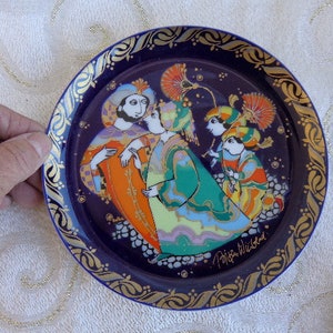 WIINBLADS SINBAD 1970&#39;S PLATE - Bjorn Winblad &quot;Sinbad Must Marry&quot; - 6 1/2&quot;D - Rosenthal Sinbad Series -