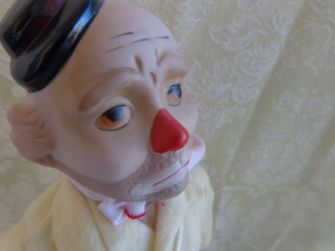 HOBO CLOWN DOLL 15 Bisque Porcleain Clown Doll Hobo Etsy