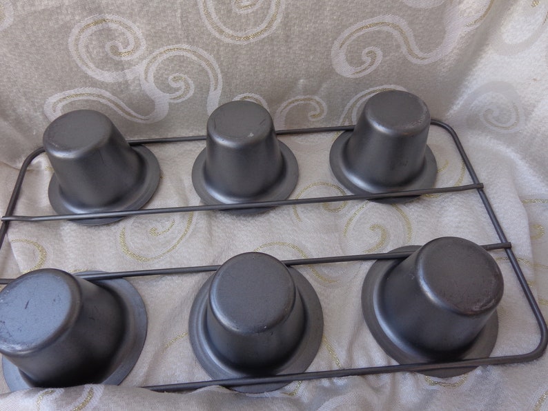 CHICAGO METALLIC STYLE Popoverjumbo Muffin Pan Non Stick 6 Etsy