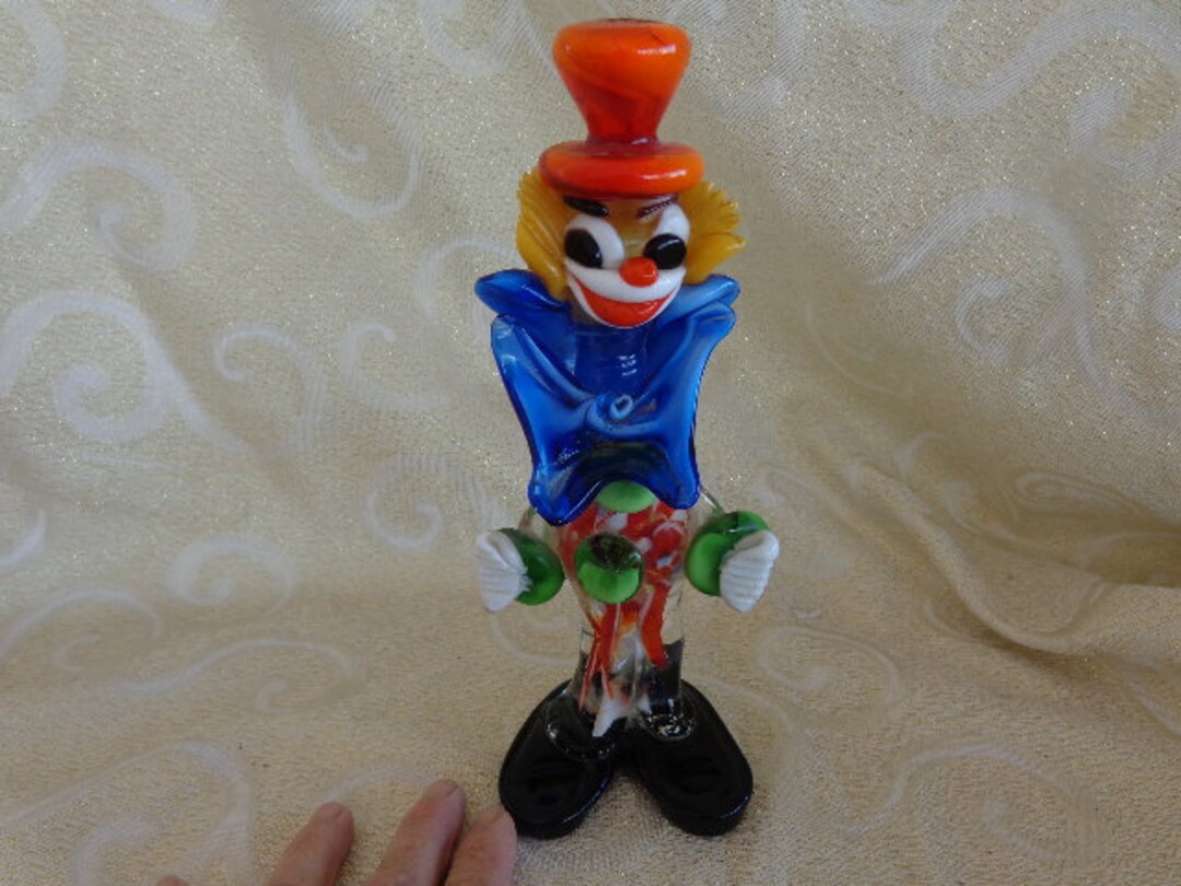 MURANO GLASS CLOWN With Ball 9 Italian Hand-blown Art - Etsy